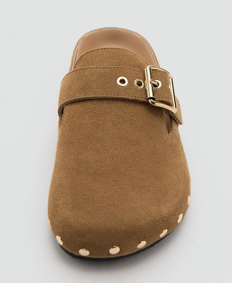 Mango Women's Studded Leather Shoes