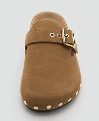 Mango Women's Studded Leather Shoes