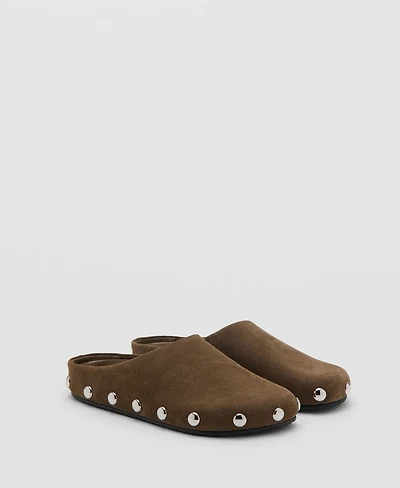 Mango Women's Studded Leather Shoes