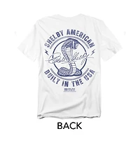 Mustang Men's Shelby American Usa Built Front Back T-Shirt