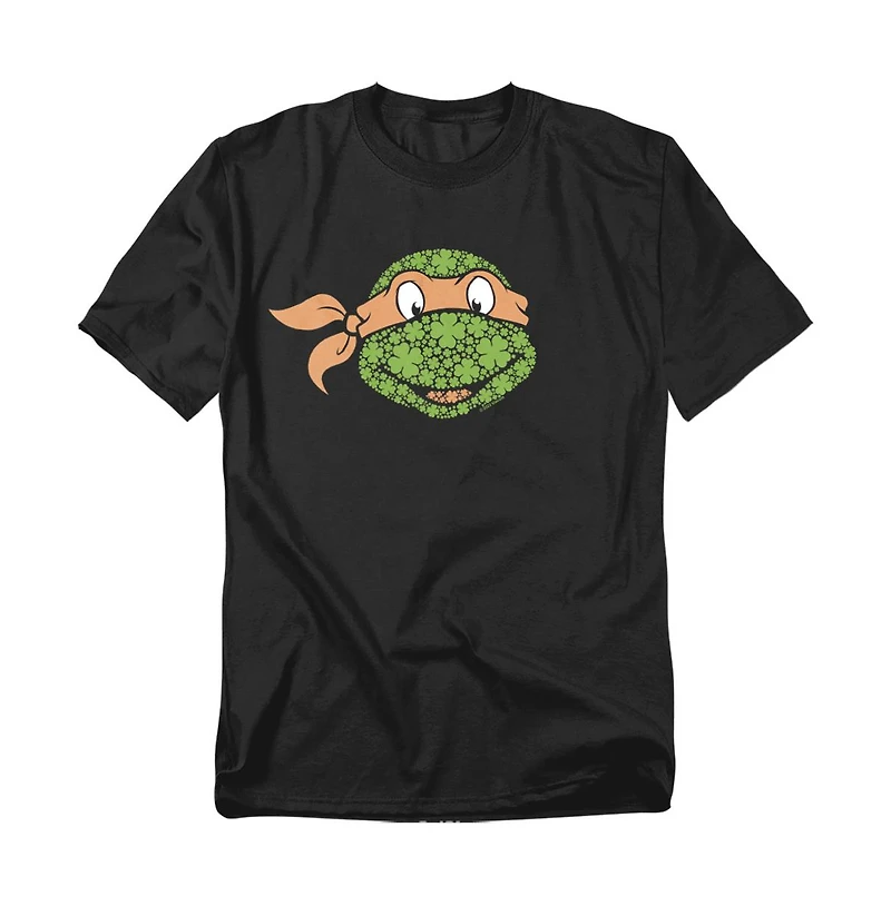 Teenage Mutant Ninja Turtles Men's St. Patrick's Day Clover Michelangelo T-Shirt