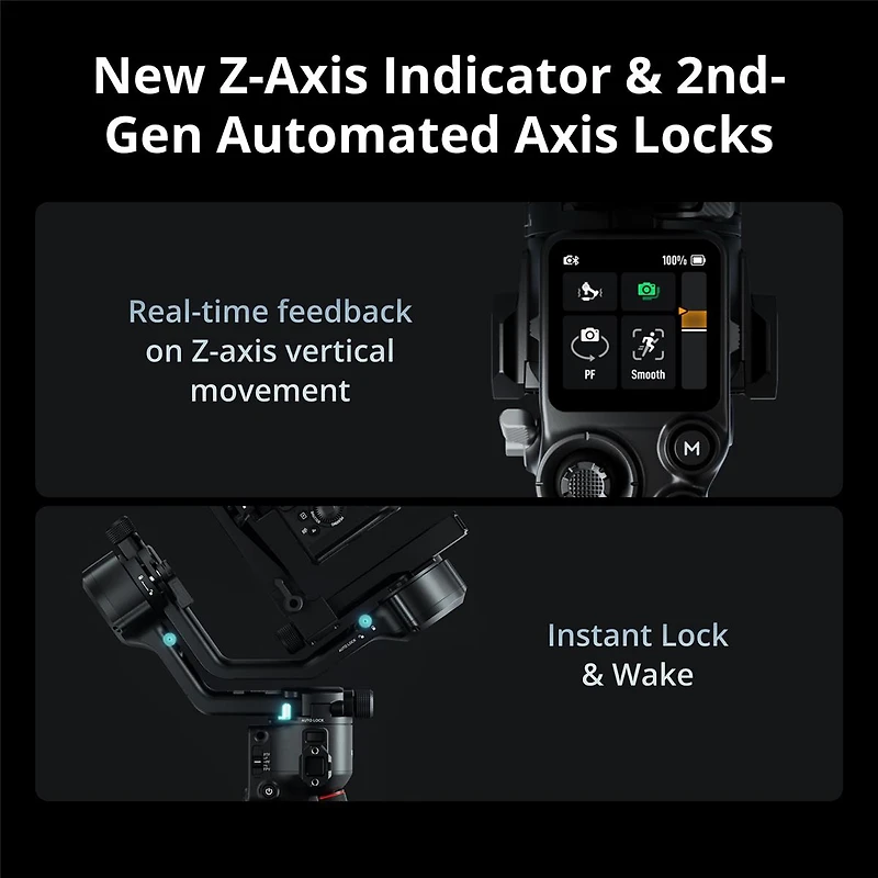 Dji Rs 5 Combo Handheld Gimbal Stabilizer + Wireless Microphone Set + Usb Wall Charger