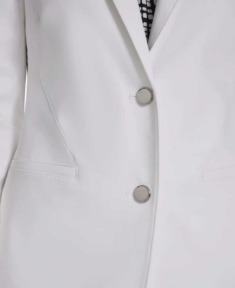 Calvin Klein Petite Notch Collar Long-Sleeve Jacket
