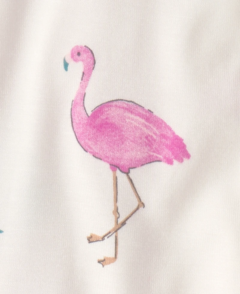 Carter's Baby Girls' PurelySoft Flamingo Pull-On Pants, 2-Pack