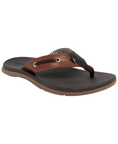 Nautica Men's Casted Round Toe Flip Flops