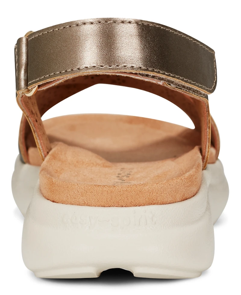 Easy Spirit Women's Amiya Crisscross Lightweight Flat Sandals