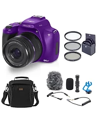 Minolta MNB10Z 64MP Digital Camera, Bundle with Shotgun Microphone, 49mm Filter Kit and Shoulder Bag