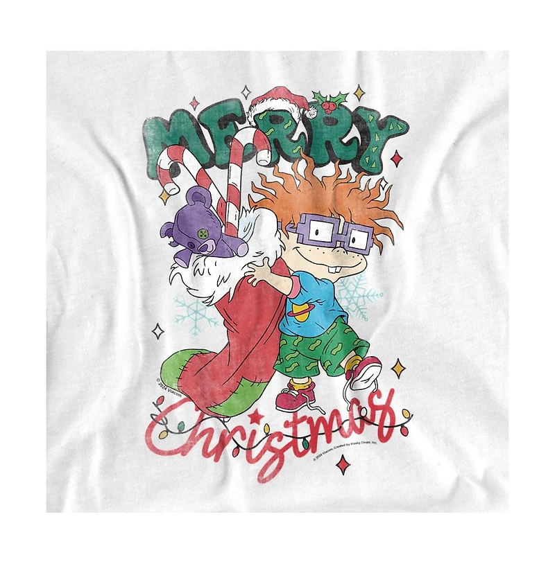 Rugrats Men's Chuckie Christmas Stocking T-Shirt