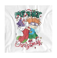 Rugrats Men's Chuckie Christmas Stocking T-Shirt