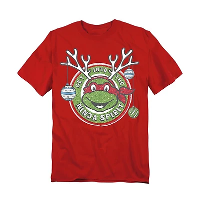 Teenage Mutant Ninja Turtles Men's Christmas Into The Ninja Spirit T-Shirt
