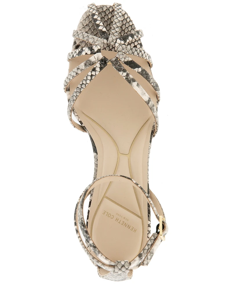 Kenneth Cole New York Women's Genevieve Strappy Square Toe Dress Sandals