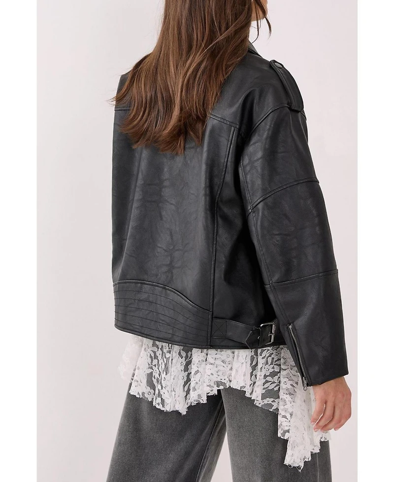 Nasty Gal Women's Faux Leather Biker Jacket