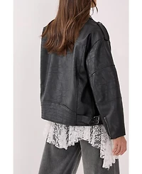 Nasty Gal Women's Faux Leather Biker Jacket