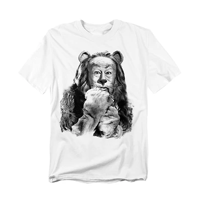 Wizard Of Oz Men's The Cowardly Lion Photograph T-Shirt