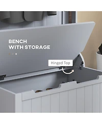 Rainsken Hall Tree with Bench and Shoe Storage