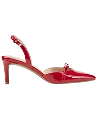 Bandolino Women's Pracen Bow Pointy Toe Slingback Pumps