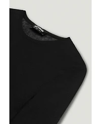 Nocturne Women's Sheer Crew-Neck Mesh Top
