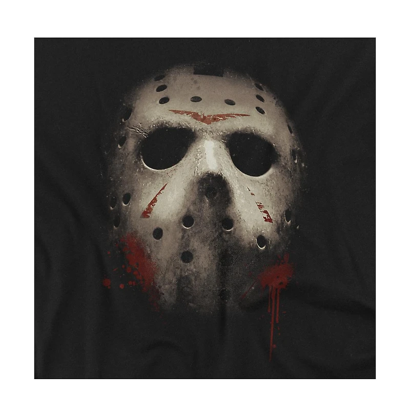 Friday the 13th Men's Jason Voorhees Large Face Mask T-Shirt