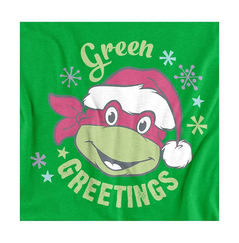 Teenage Mutant Ninja Turtles Men's Greetings For Christmas T-Shirt