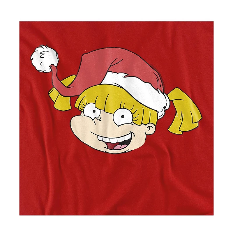 Rugrats Men's Angelica Santa Hat T-Shirt