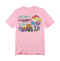 Rugrats Men's Christmas Angelica On Santa's Naughty List T-Shirt