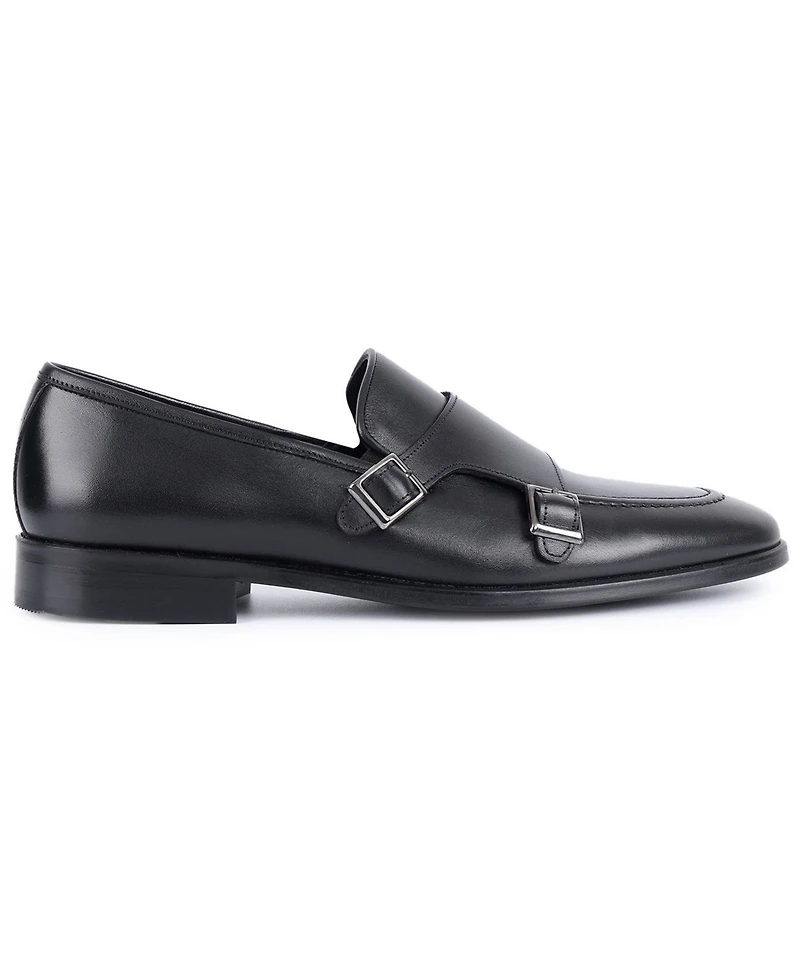 Vellapais Men's Bovina Double Monk Slip-On Loafers