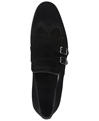 Vellapais Men's Nexus Double Monk Wingtip Slip-On Shoes