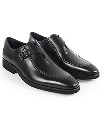 Vellapais Men's Monk Strap Slip-On Dress Shoes