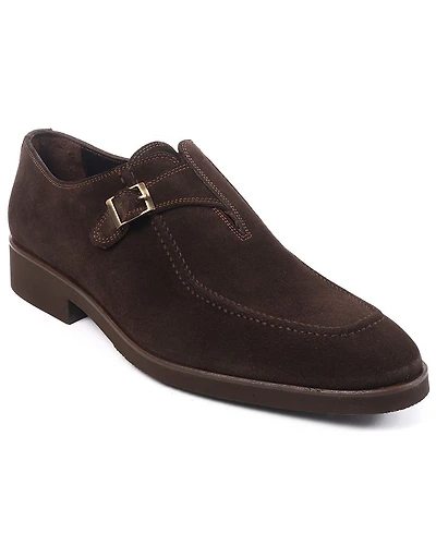 Vellapais Men's Monk Strap Slip-On Dress Shoes