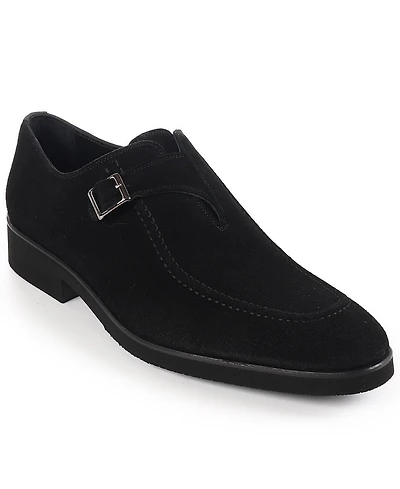 Vellapais Men's Monk Strap Slip-On Dress Shoes