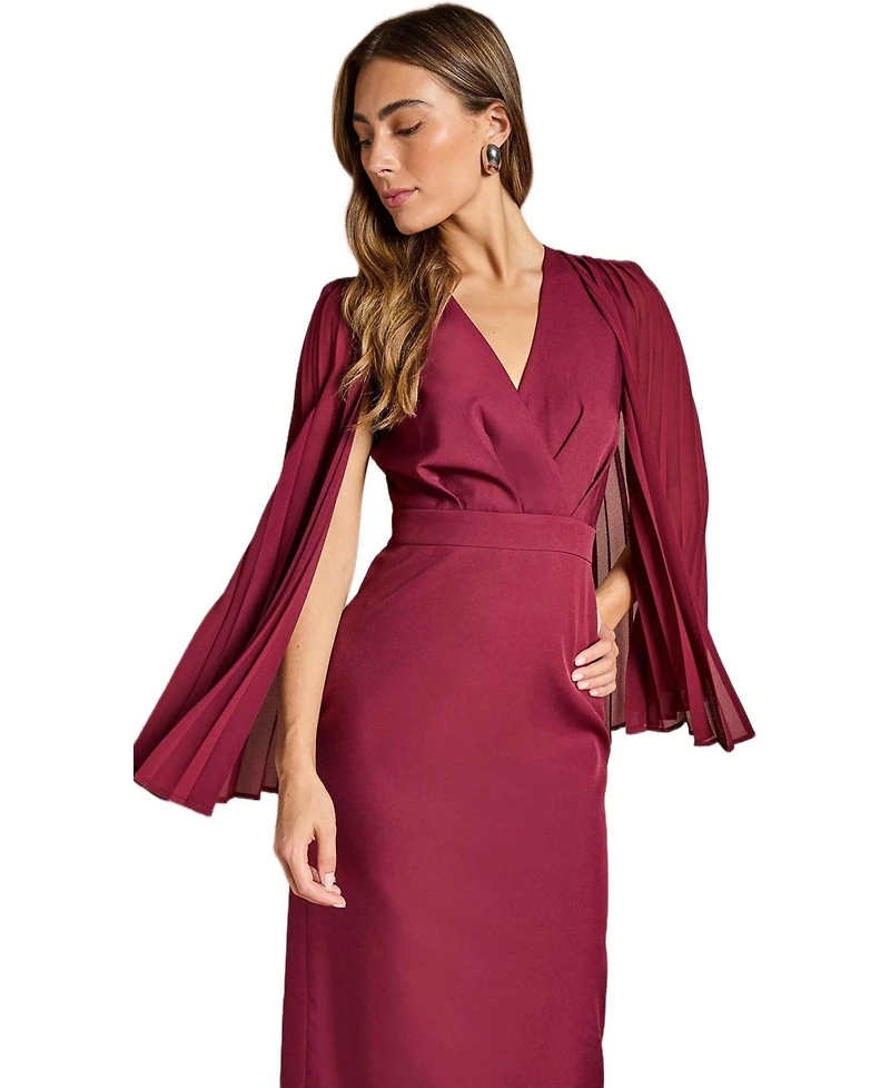 Coast Women's Cape Sleeve Pencil Midi Dress