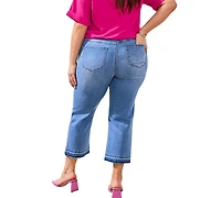 Tribal Plus Sophia Curvy Micro Flare Jeans
