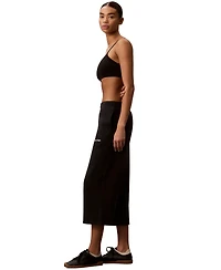 Calvin Klein Performance Women's Brushed Cropped Wide-Leg Sweatpants