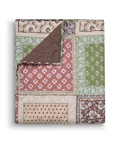 Greenland Home Fashions Priya Reversible Cotton Blend Throw, 50" x 60"