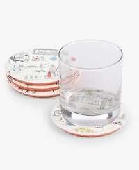 Macy's Graphic Ceramic Coasters, Set of 4, Macy's Exclusive