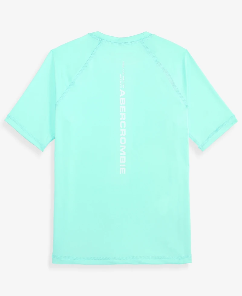 abercrombie kids Girls' Core Short-Sleeve Rashguard