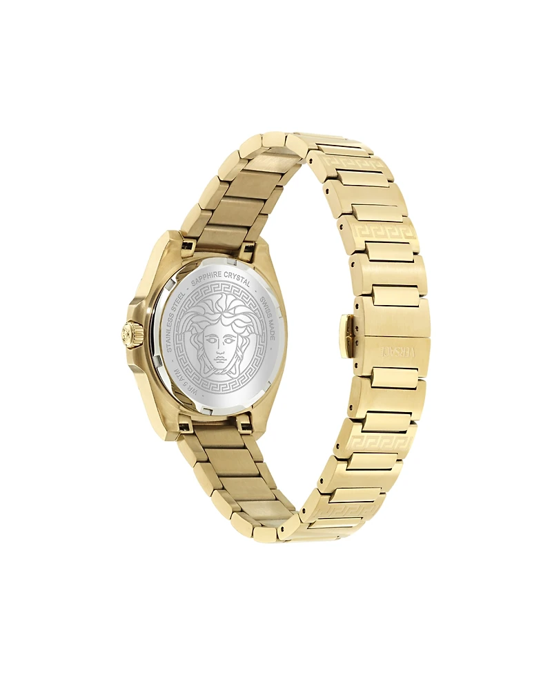 Versace Women's Greca Pulse Ip Yellow Gold Bracelet Watch, 36mm