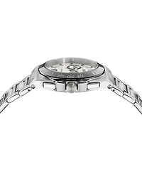 Versace Men's Greca Reaction Silver Stainless Steel Bracelet Watch