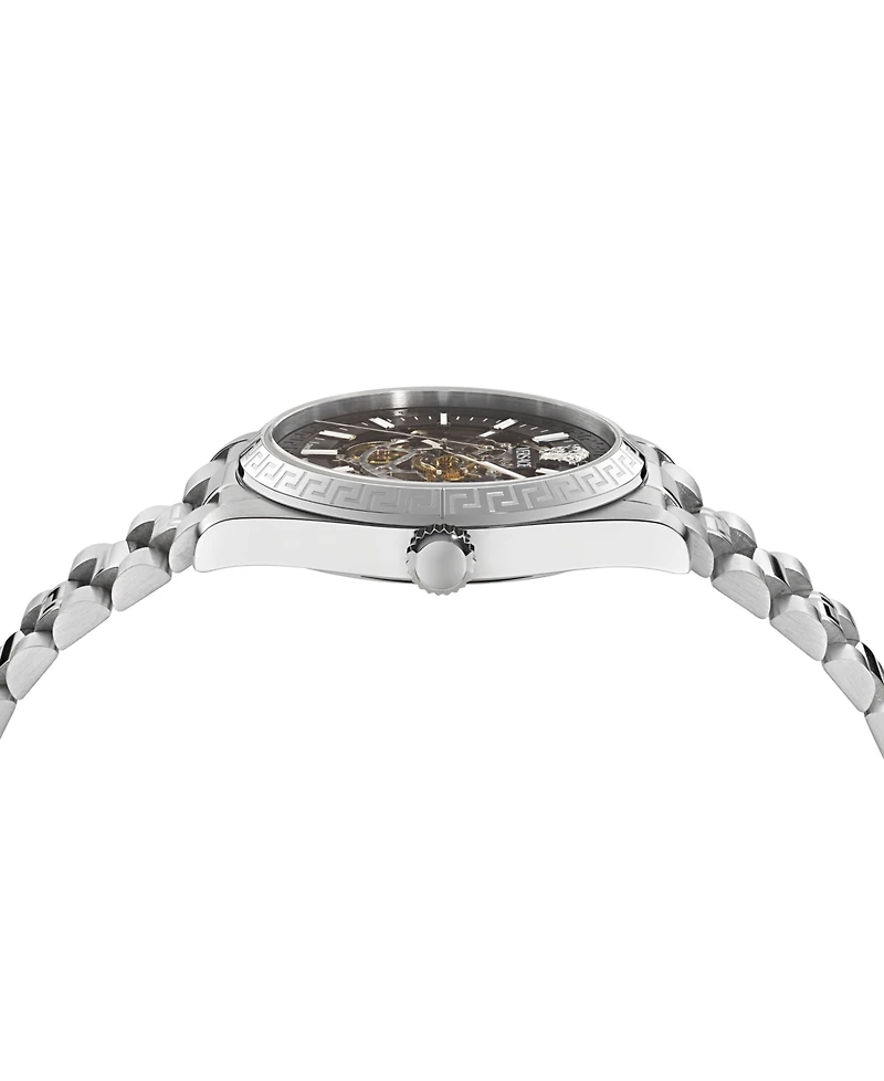 Versace Men's Millenyium Limited Edition Automatic Silver Stainless Steel Bracelet Watch, 40mm