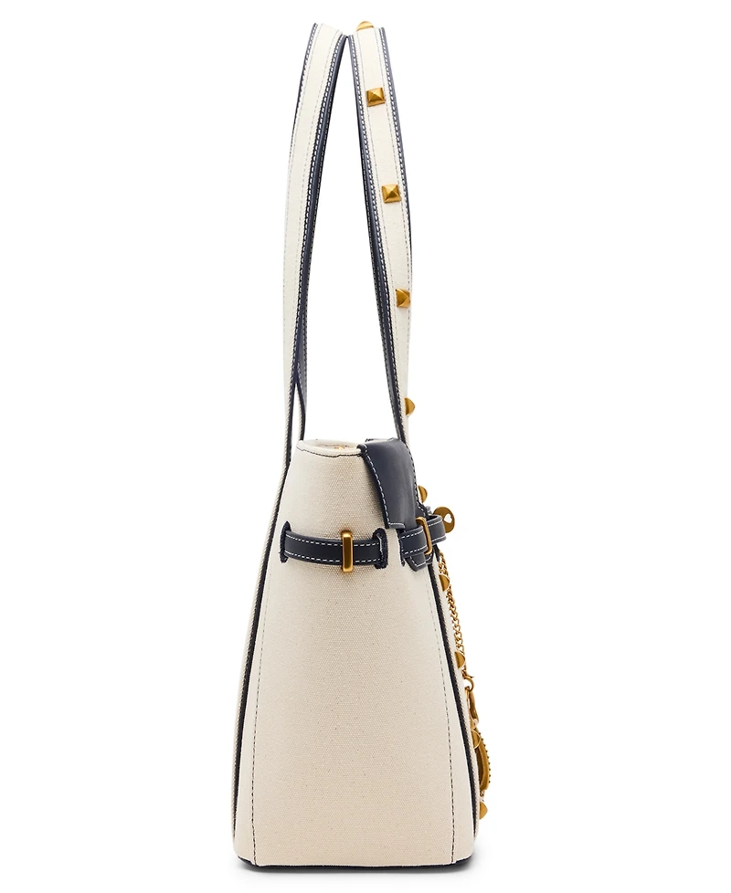 Betsey Johnson Queen of The Green Canvas Large Tote Bag