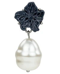 Patricia Nash Gold-Tone Plated Flower Mother of Pearl Earrings