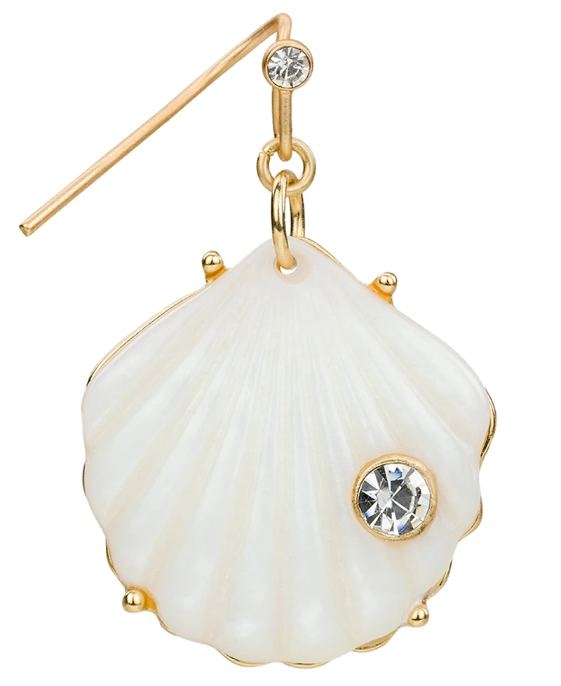 Patricia Nash Gold-Tone Plated Shell Drop Earrings