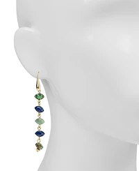 Patricia Nash Gold-Tone Plated 5 Stone Drop Earrings