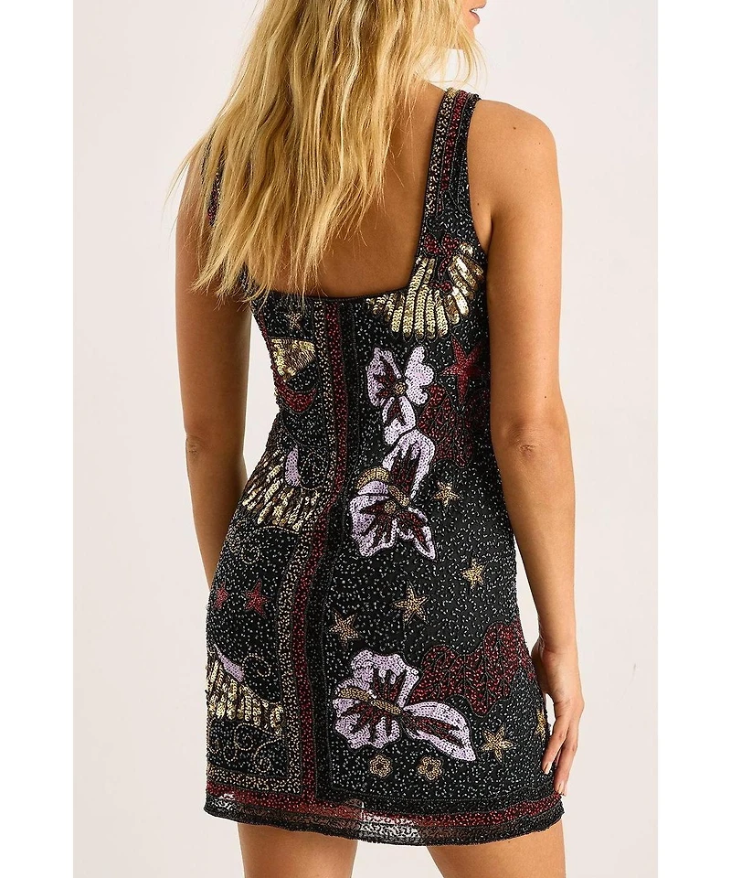 Nasty Gal Women's Celestial Beaded Mini Dress