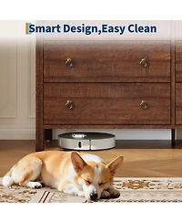 gaomon Modern 6 Drawer Dresser for Bedroom, Dresser Tv Stand with Large Drawers, Walnut Natural Texture