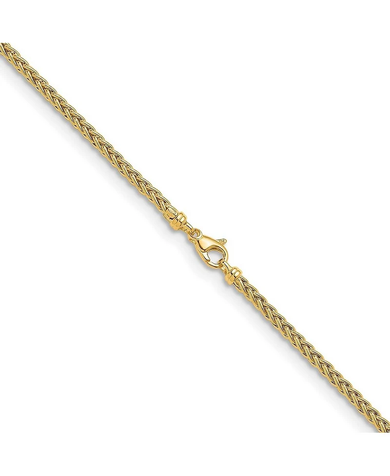 Curata Jewelry Solid Hollow Italian 7.5 Inch 3.1mm Wide Woven Spiga Link Bracelet
