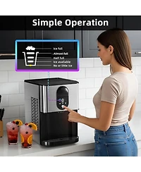 Cowsar Portable Nugget Ice Maker, 44 lbs/Day, Self-Dispensing