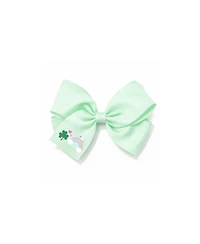 Bits & Bows Girls Rainbow Shamrock Hair Bow
