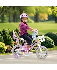 Mecale Girls' Bike with Doll Seat and Streamers
