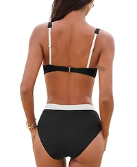 Cupshe Women's V-Neck Adjustable Straps Bikini Set